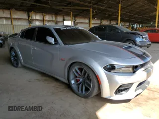 2020 Dodge Charger Scat Pack Widebody z VIN 2C3CDXGJ6LH185703, wystawiony jako Copart lot #52411985 z przebiegiem 47 136 mil mil oraz Szkoda całkowita • Salvage title. Historia ofert i sprzedaży dostępna na DreamBid. Obrazek 4.