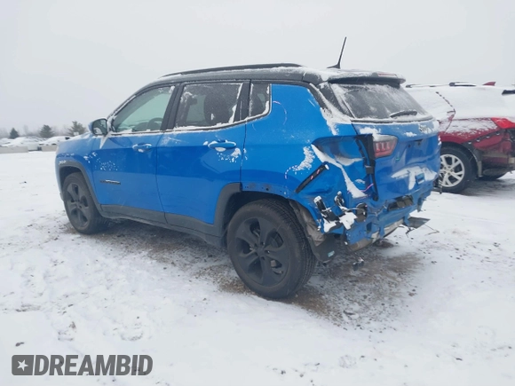 2020 Jeep Compass Altitude with VIN 3C4NJCBB6LT162547, listed as a IAAI auction lot 41362410 with 58,643 mi miles and . Bid and sale history available at carsss.com. Image 3.