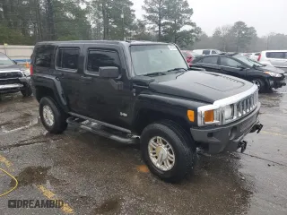 2007 Hummer H3 SUV with VIN 5GTDN13E578246319, listed as a Copart auction lot 44727545 with 117,995 mi miles and Salvage Title. Bid and sale history available at carsss.com. Image 4.