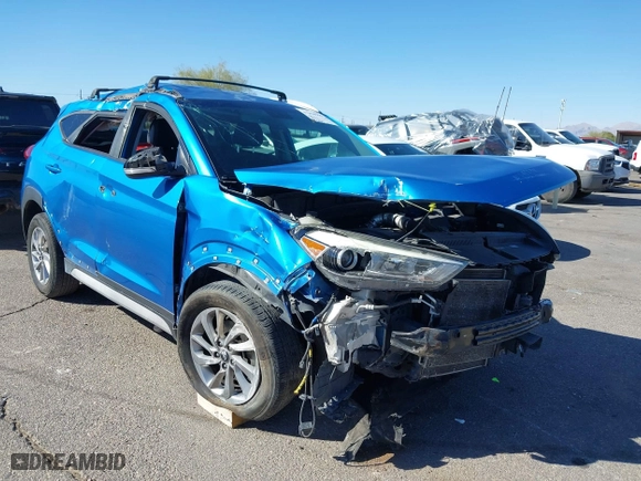 2017 Hyundai Tucson Value with VIN KM8J33A27HU396103, listed as a IAAI auction lot 41658990 with 82,625 mi miles. Bid and sale history available at carsss.com. Image 6.