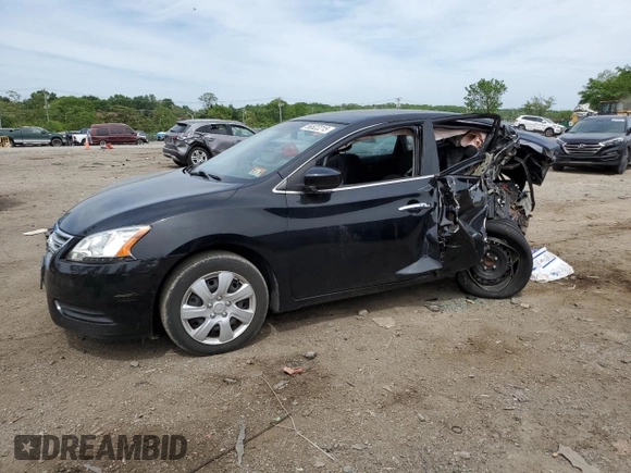 2015 Nissan Sentra SV z VIN 3N1AB7AP9FY358847, wystawiony jako Copart lot #56522215 z przebiegiem 76 253 mil mil oraz Szkoda całkowita • Salvage title. Historia ofert i sprzedaży dostępna na DreamBid. Obrazek 1.