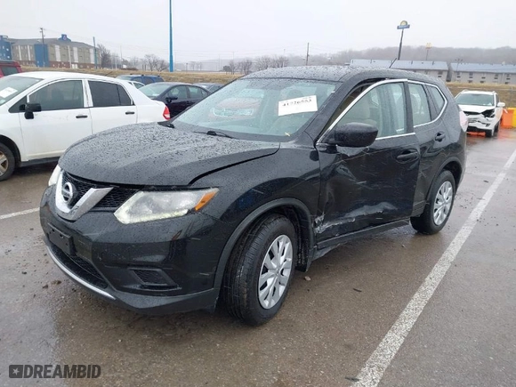 2016 Nissan Rogue SV with VIN KNMAT2MT6GP615505, listed as a IAAI auction lot 41726553 with 141,763 mi miles. Bid and sale history available at carsss.com. Image 2.