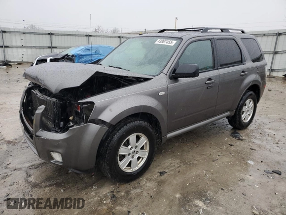 2009 Mercury Mariner with VIN 4M2CU81G39KJ17532, listed as a Copart auction lot 43907455 with 214,212 mi miles and Salvage title. Bid and sale history available at DreamBid. Image 1.