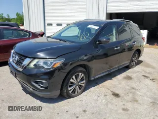 2018 Nissan Pathfinder S with VIN 5N1DR2MM4JC625884, listed as a Copart auction lot 52399905 with 76,966 mi miles and Clean Title. Bid and sale history available at DreamBid. Image 1.