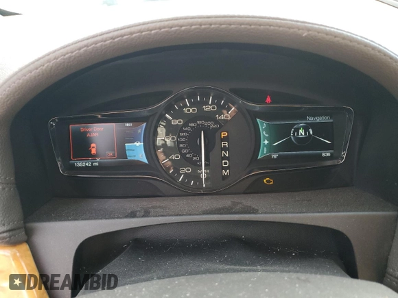 2012 Lincoln MKX with VIN 2LMDJ8JK4CBL17246, listed as a Copart auction lot 50425695 with 135,242 mi miles and Salvage Title. Bid and sale history available at DreamBid. Image 9.