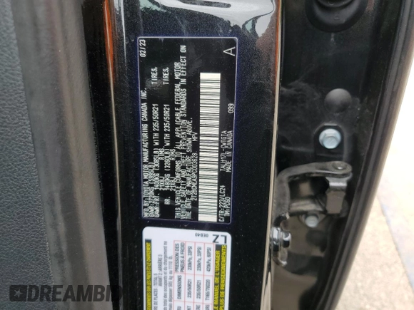 2023 Lexus RX 500h F Sport Performance с VIN 2T2BCMEA9PC003628, выставлен на аукционе Copart как лот 57673995 с пробегом 34 567 миль миль и Списание • Salvage title. История ставок и продаж доступна на DreamBid. Изображение 13.