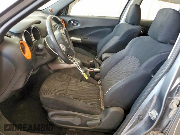 2015 Nissan Juke SV with VIN JN8AF5MV5FT552577, listed as a Copart auction lot 58601095 with 121,896 mi miles and Salvage title. Bid and sale history available at DreamBid. Image 7.