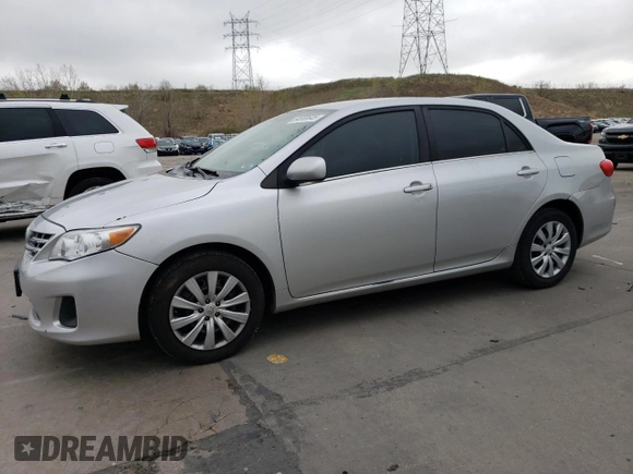 2013 Toyota Corolla L with VIN 5YFBU4EE6DP178645, listed as a Copart auction lot 54558645 with 178,445 mi miles and Non Repairable. Bid and sale history available at DreamBid. Image 1.