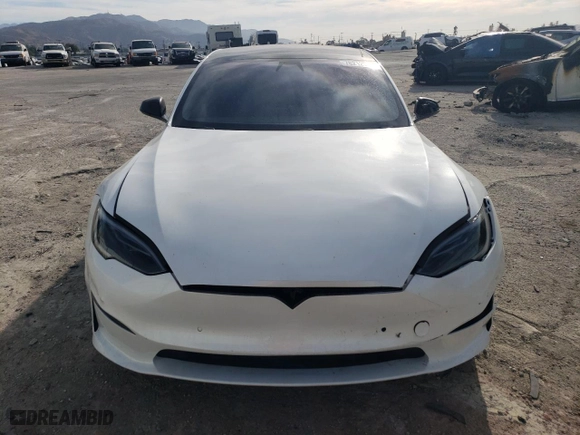 2022 Tesla Model S Plaid with VIN 5YJSA1E65NF478819, listed as a Copart auction lot 78212994 with 27,973 mi miles and Salvage Title. Bid and sale history available at carsss.com. Image 5.