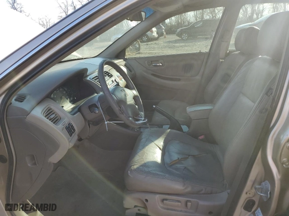 2001 Honda Accord Sdn EX w/Leather with VIN 1HGCG16521A023052, listed as a Copart auction lot 47755065 with 142,299 mi miles and Salvage Title. Bid and sale history available at carsss.com. Image 7.