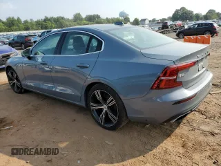2022 Volvo S60 Plus Dark Theme with VIN 7JRL12TL0NG161427, listed as a Copart auction lot 67249684 with 0 mi miles and Salvage Title. Bid and sale history available at carsss.com. Image 2.