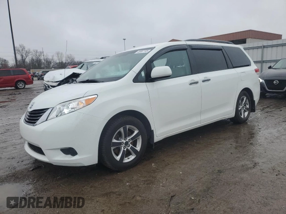 2012 Toyota Sienna LE AAS with VIN 5TDKK3DC1CS250776, listed as a Copart auction lot 45967195 with 63,574 mi miles and Salvage Title. Bid and sale history available at carsss.com. Image 1.