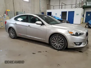 2014 Kia Cadenza Premium with VIN KNALN4D77E5125016, listed as a Copart auction lot 69007094 with 120,347 mi miles and Salvage Title. Bid and sale history available at carsss.com. Image 4.