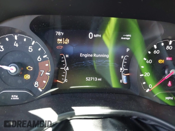 2022 Jeep Compass Sport z VIN 3C4NJDAB5NT205642, wystawiony jako IAAI lot #42130466 z przebiegiem 52 713 mil mil oraz . Historia ofert i sprzedaży dostępna na DreamBid. Obrazek 7.