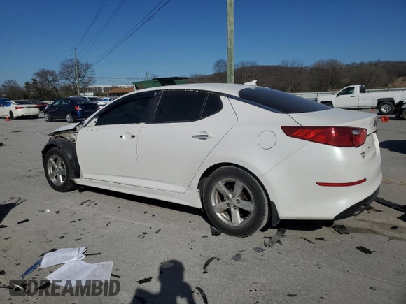 2015 Kia Optima LX with VIN KNAGM4A72F5642668, listed as a Copart auction lot 48553065 with 156,790 mi miles and Clean Title. Bid and sale history available at DreamBid. Image 2.