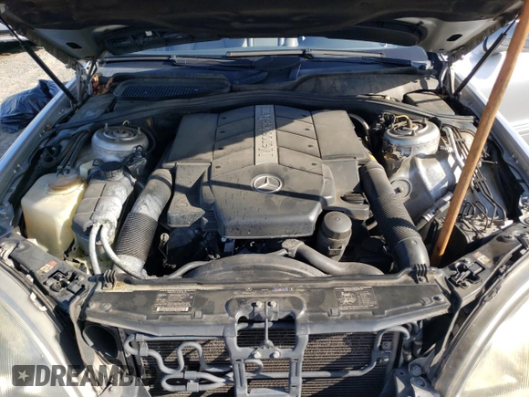2002 Mercedes-Benz S-Class 5.0L with VIN WDBNG75JX2A306811, listed as a Copart auction lot 52042105 with 206,531 mi miles and Salvage Title. Bid and sale history available at carsss.com. Image 11.