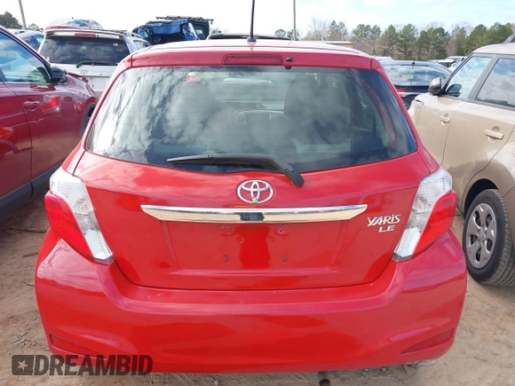 2013 Toyota Yaris L with VIN JTDKTUD39DD548573, listed as a IAAI auction lot 41152564 with 158,510 mi miles. Bid and sale history available at carsss.com. Image 16.