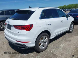 2023 Audi Q3 S line Premium Plus with VIN WA1EECF3XP1127217, listed as a IAAI auction lot 42016607 with 13,772 mi miles. Bid and sale history available at carsss.com. Image 4.
