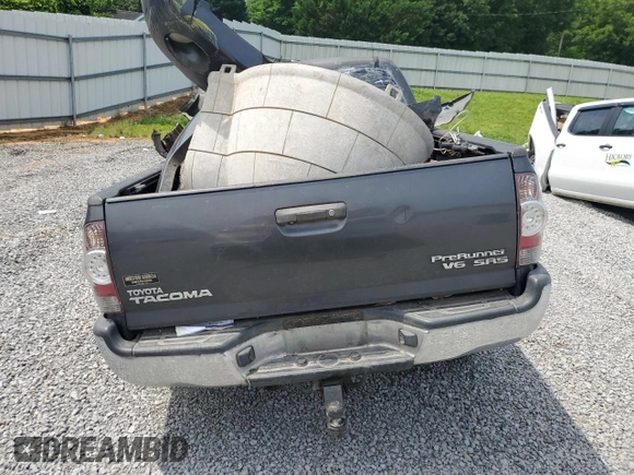 2010 Toyota Tacoma PreRunner with VIN 5TEJU4GN7AZ711911, listed as a Copart auction lot 60200385 with 209,579 mi miles and Salvage title. Bid and sale history available at DreamBid. Image 6.