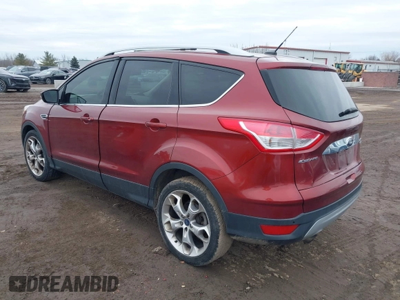 2014 Ford Escape Titanium with VIN 1FMCU0JXXEUB96456, listed as a IAAI auction lot 41700975 with 137,521 mi miles. Bid and sale history available at carsss.com. Image 3.
