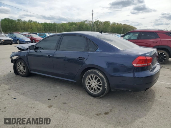 2015 Volkswagen Passat S with VIN 1VWAS7A32FC064013, listed as a Copart auction lot 53901155 with 148,330 mi miles and Salvage title. Bid and sale history available at DreamBid. Image 2.