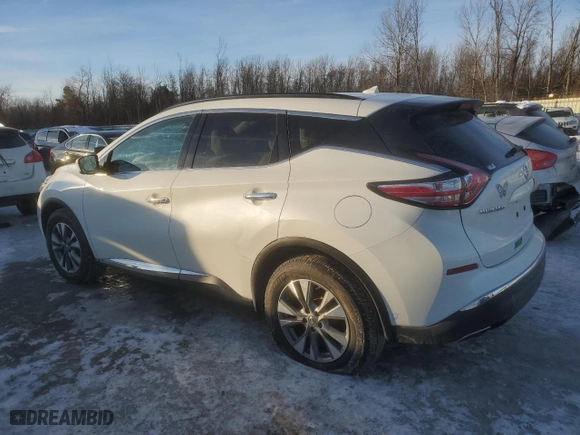 2015 Nissan Murano SV with VIN 5N1AZ2MH6FN259458, listed as a Copart auction lot 42561365 with 87,611 mi miles and Salvage Title. Bid and sale history available at carsss.com. Image 2.