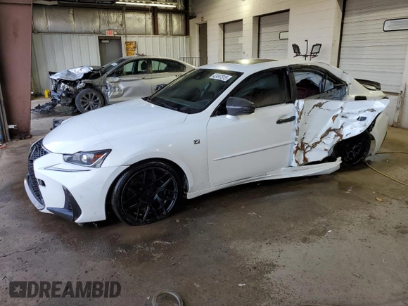 2018 Lexus IS 350 z VIN JTHCZ1D2XJ5014883, wystawiony jako Copart lot #42497315 z przebiegiem 88 267 mil mil oraz Szkody całkowita. Historia ofert i sprzedaży dostępna na DreamBid. Obrazek 1.