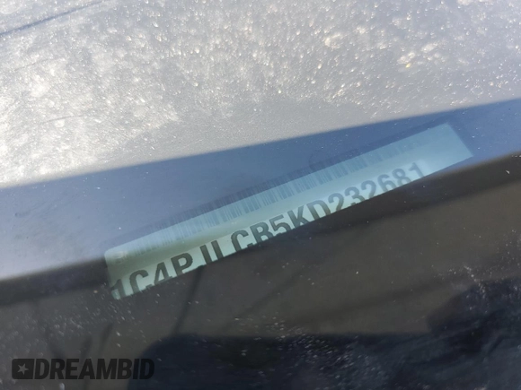2019 Jeep Cherokee Latitude с VIN 1C4PJLCB5KD232681, выставлен на аукционе Copart как лот 60641735 с пробегом 52 979 миль миль и Списание • Salvage title. История ставок и продаж доступна на DreamBid. Изображение 13.