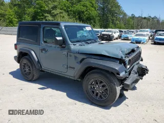 2024 Jeep Wrangler Sport S с VIN 1C4PJXAG8RW352284, выставлен на аукционе Copart как лот 52002625 с пробегом 1 403 миль миль и Списание • Salvage title. История ставок и продаж доступна на DreamBid. Изображение 4.
