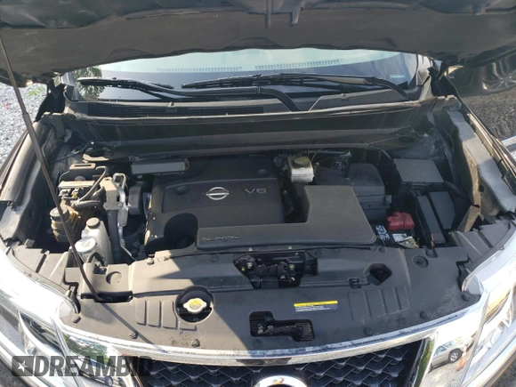 2015 Nissan Pathfinder Platinum with VIN 5N1AR2MM3FC697539, listed as a Copart auction lot 63624355 with 97,370 mi miles and Salvage title. Bid and sale history available at DreamBid. Image 12.