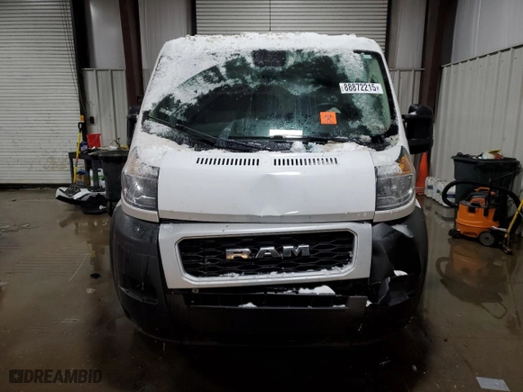 2021 Ram ProMaster Cargo Van with VIN 3C6LRVAGXME567168, listed as a Copart auction lot 88872215 with 70,277 mi miles and Salvage Title. Bid and sale history available at carsss.com. Image 5.