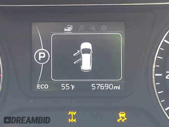 2018 Kia Sorento LX V6 with VIN 5XYPGDA52JG374276, listed as a IAAI auction lot 41825942 with 57,690 mi miles. Bid and sale history available at carsss.com. Image 16.