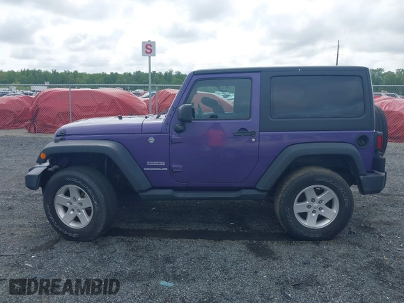 2017 Jeep Wrangler Sport with VIN 1C4AJWAG1HL633794, listed as a IAAI auction lot 42189035 with 90,139 mi miles and . Bid and sale history available at DreamBid. Image 14.