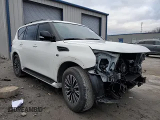 2022 Nissan Armada SL with VIN JN8AY2BB6N9810750, listed as a Copart auction lot 85612934 with 57,297 mi miles and Salvage Title. Bid and sale history available at carsss.com. Image 4.