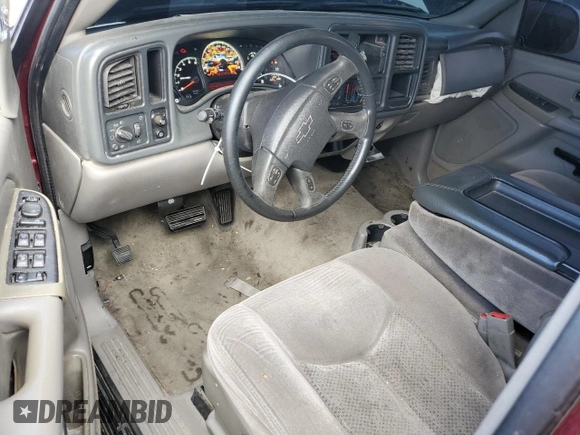 2005 Chevrolet Tahoe LS with VIN 1GNEC13V35R170096, listed as a Copart auction lot 49471625 with Not provided miles and Salvage title. Bid and sale history available at DreamBid. Image 8.