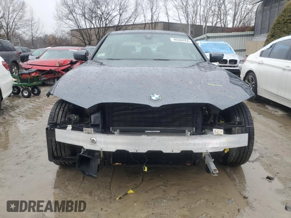 2019 BMW 3 Series 330i xDrive with VIN WBA5R7C52KAJ84461, listed as a Copart auction lot 46566955 with 76,202 mi miles and Salvage Title. Bid and sale history available at carsss.com. Image 5.