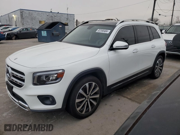 2021 Mercedes-Benz GLB 250 z VIN W1N4M4HBXMW085945, wystawiony jako Copart lot #82260484 z przebiegiem 30 469 mil mil oraz Czysty tytuł • Clean title. Historia ofert i sprzedaży dostępna na DreamBid. Obrazek 1.