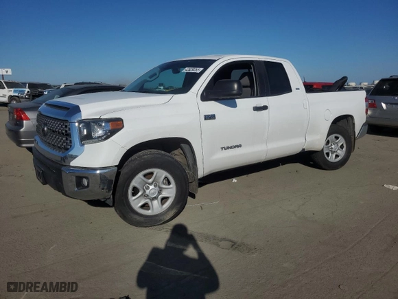 2021 Toyota Tundra 2WD SR with VIN 5TFRY5F14MX277633, listed as a Copart auction lot 42829255 with 49,261 mi miles and Salvage Title. Bid and sale history available at carsss.com. Image 1.