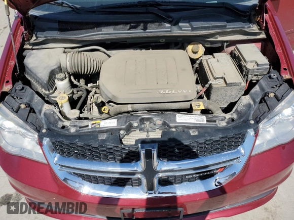 2015 Dodge Grand Caravan SE with VIN 2C4RDGBG6FR569383, listed as a Copart auction lot 55075745 with 45,474 mi miles and Salvage Title. Bid and sale history available at DreamBid. Image 12.