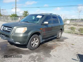 2006 Honda Pilot EX-L with VIN 2HKYF18786H506289, listed as a IAAI auction lot 41507906 with 283,470 mi miles and . Bid and sale history available at DreamBid. Image 2.