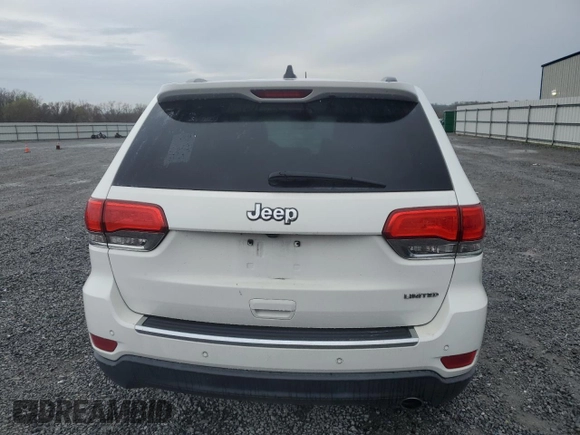 2017 Jeep Grand Cherokee Limited with VIN 1C4RJEBG6HC826423, listed as a Copart auction lot 50197705 with 0 mi miles and Clean Title. Bid and sale history available at carsss.com. Image 6.