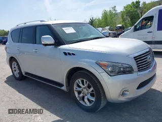 2012 Infiniti QX56 7-passenger with VIN JN8AZ2NF7C9519327, listed as a IAAI auction lot 42065732 with 253,790 mi miles. Bid and sale history available at carsss.com. Image 1.
