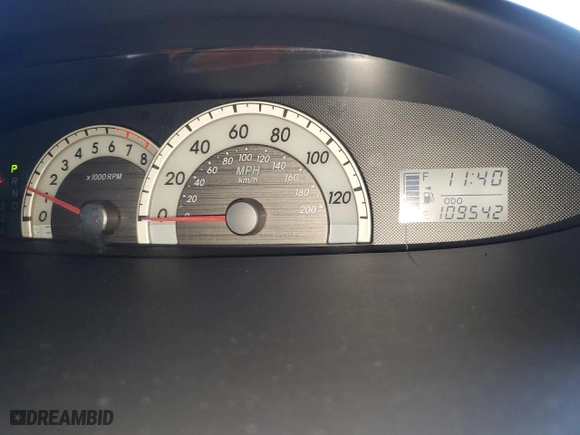 2008 Toyota Yaris with VIN JTDBT903881270727, listed as a Copart auction lot 49719255 with 109,542 mi miles and Salvage Title. Bid and sale history available at carsss.com. Image 9.