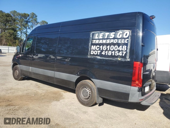 2020 Mercedes-Benz Sprinter Cargo with VIN W1W4ECHY9LT025081, listed as a Copart auction lot 87278744 with 111,933 mi miles and Clean Title. Bid and sale history available at carsss.com. Image 2.