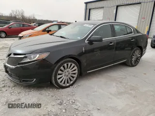 2015 Lincoln MKS with VIN 1LNHL9DK1FG600791, listed as a Copart auction lot 49575395 with 80,391 mi miles and Salvage Title. Bid and sale history available at carsss.com. Image 1.