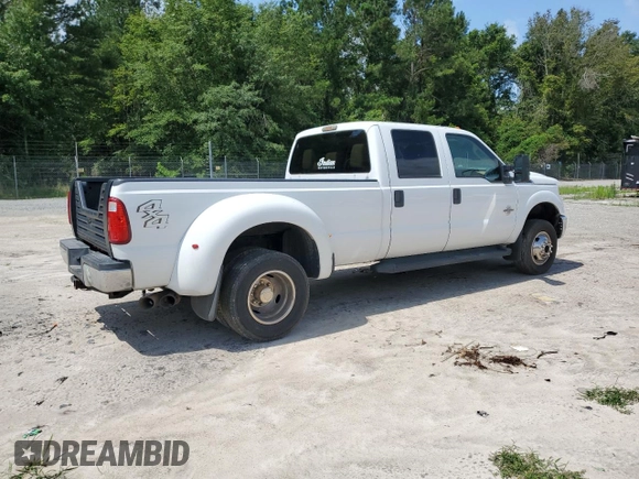 2015 Ford F-350 Lariat with VIN 1FT8W3DT0FEA88048, listed as a Copart auction lot 59097135 with Not provided miles and Salvage title. Bid and sale history available at DreamBid. Image 3.