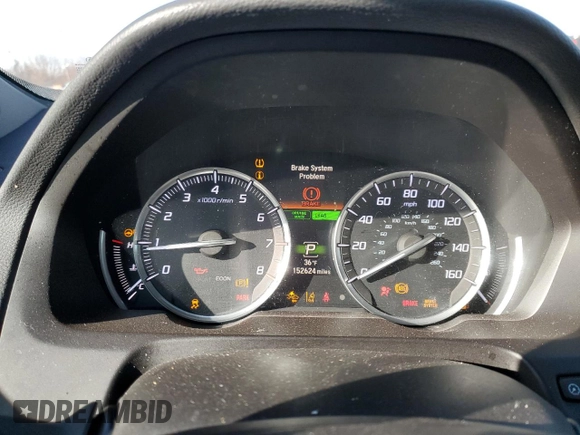 2015 Acura TLX V6 Tech with VIN 19UUB3F53FA000336, listed as a Copart auction lot 83117484 with 152,624 mi miles and Salvage Title. Bid and sale history available at carsss.com. Image 9.