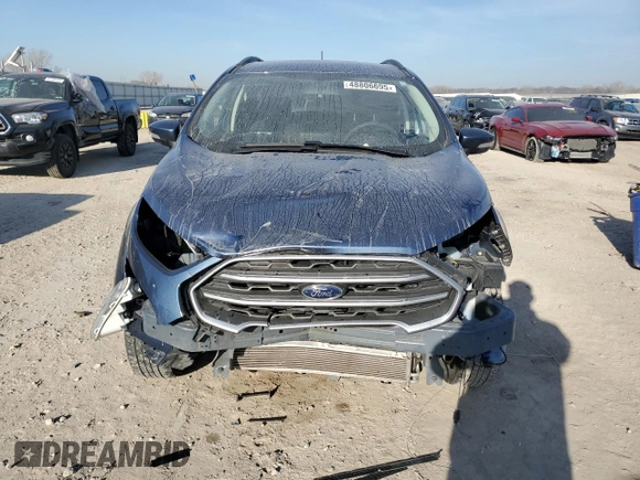 2022 Ford EcoSport SE with VIN MAJ6S3GL4NC469965, listed as a Copart auction lot 48806695 with 58,153 mi miles and Salvage Title. Bid and sale history available at carsss.com. Image 5.