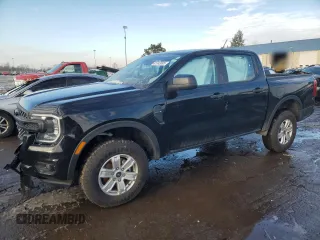 2024 Ford Ranger XL with VIN 1FTER4PH1RLE55028, listed as a Copart auction lot 41743005 with 2,210 mi miles and Clean Title. Bid and sale history available at carsss.com. Image 1.