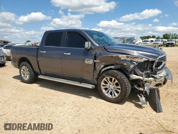 2018 Ram 1500 Longhorn with VIN 1C6RR7PT7JS194268, listed as a Copart auction lot 56565985 with 183,323 mi miles and Salvage title. Bid and sale history available at DreamBid. Image 4.